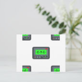 絵文字ポケットベル ポストカード (スタンド正面)