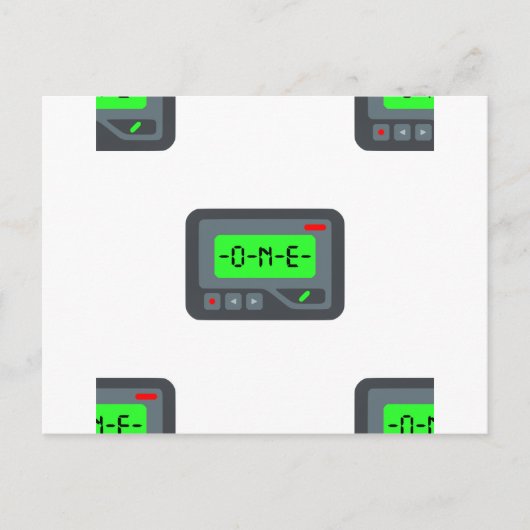 絵文字ポケットベル ポストカード (正面)