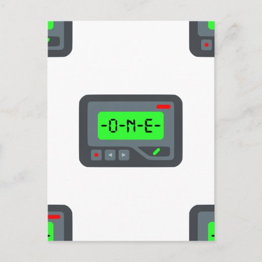 絵文字ポケットベル ポストカード (正面)