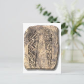 絵文字メンズストーン ポストカード (スタンド正面)