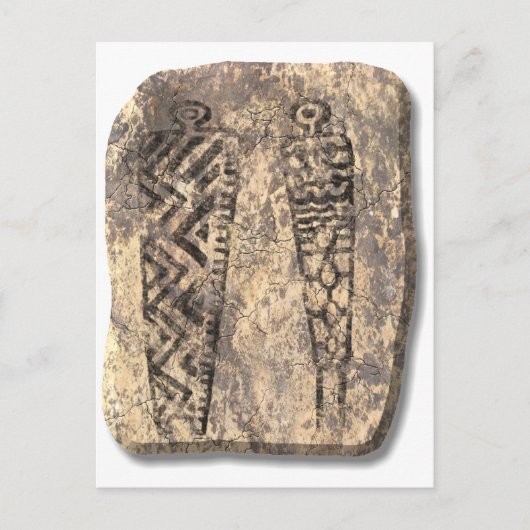 絵文字メンズストーン ポストカード (正面)