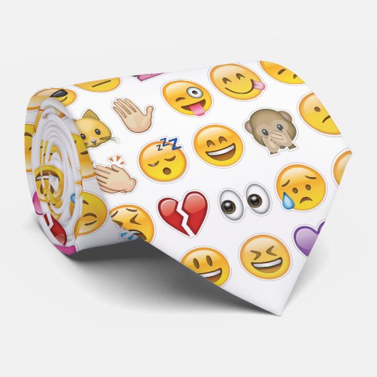 絵文字メンズネックタイ ネクタイ (ロール)