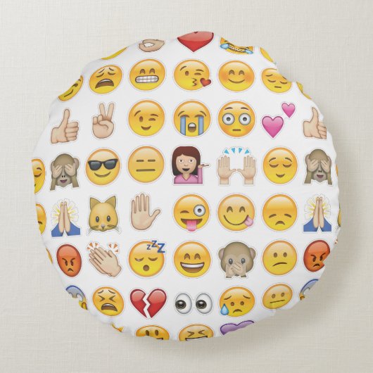 絵文字ラウンドピロー ラウンドクッション (裏面)