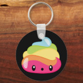 絵文字レインボーウンチ! キーホルダー (正面)