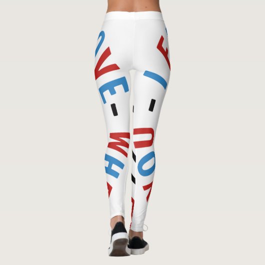 絵文字レギンスラヴおもしろい顔かわいいスマイル絵文字 レギンス (裏面)