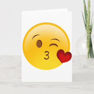 絵文字吹キス カード