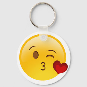 絵文字吹キス キーホルダー