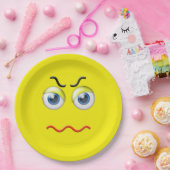 絵文字怒 ペーパープレート (パーティー)