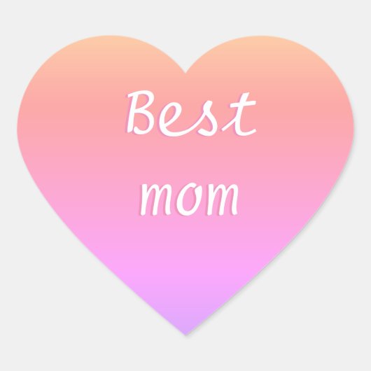 絵文字最高の母 ハートシール (正面)