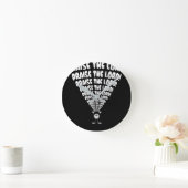 絵文字様を褒める ラウンド壁時計 (ホーム)