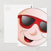 絵文字男性顔の顔の表情 ポストカード (正面/裏面)