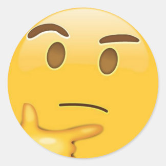 絵文字考えシール ラウンドシール