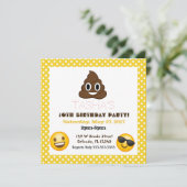 絵文字誕生日の招待 招待状 (スタンド正面)