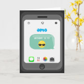 絵文字誕生日挨拶 カード (黄色い花)