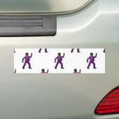 絵文字踊りマン バンパーステッカー (車上)