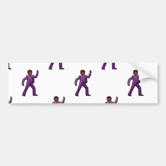 絵文字踊りマン バンパーステッカー (正面)