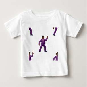 絵文字踊りマン ベビーTシャツ