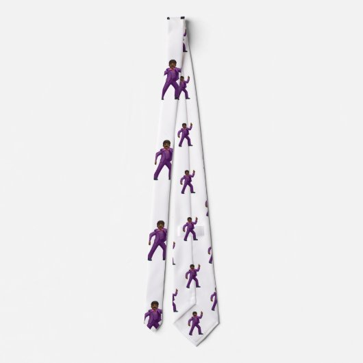 絵文字踊りメンズウェアメンズネックタイ ネクタイ (裏面)