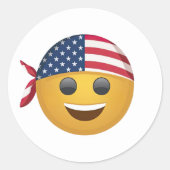 絵文字顔ステッカーセット ラウンドシール (正面)