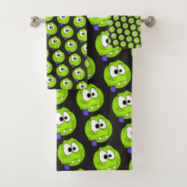 絵文字顔タオルセット バスタオルセット