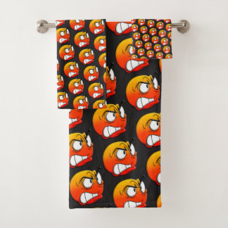 絵文字顔タオルセット バスタオルセット