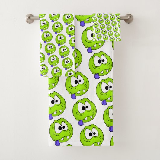 絵文字顔タオルセット バスタオルセット (インサイチュ)