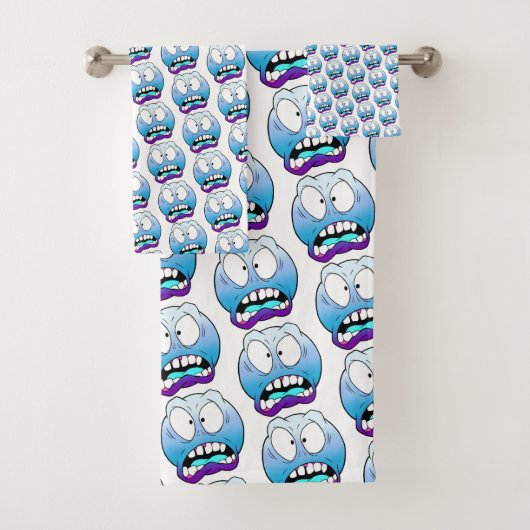 絵文字顔タオルセット バスタオルセット (インサイチュ)