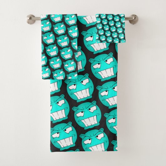 絵文字顔タオルセット バスタオルセット (インサイチュ)