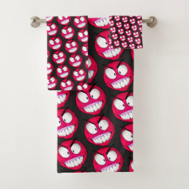 絵文字顔タオルセット バスタオルセット
