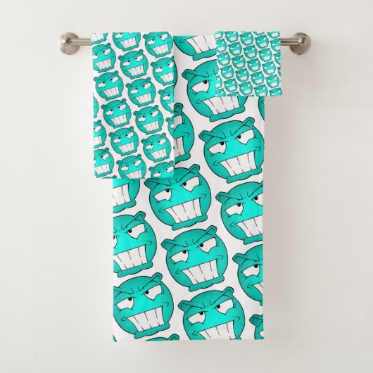 絵文字顔タオルセット バスタオルセット (インサイチュ)