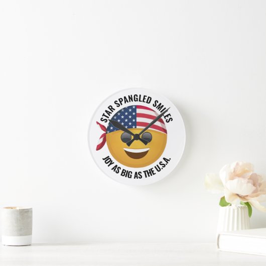 絵文字顔時計 ラウンド壁時計 (ホーム)