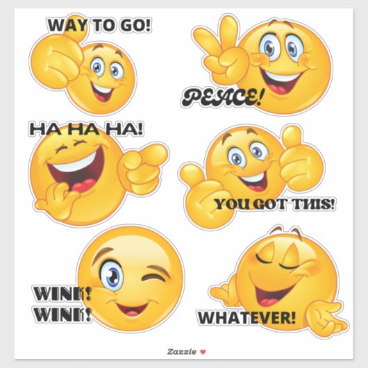 絵文字顔表現Emoji シール (シート)