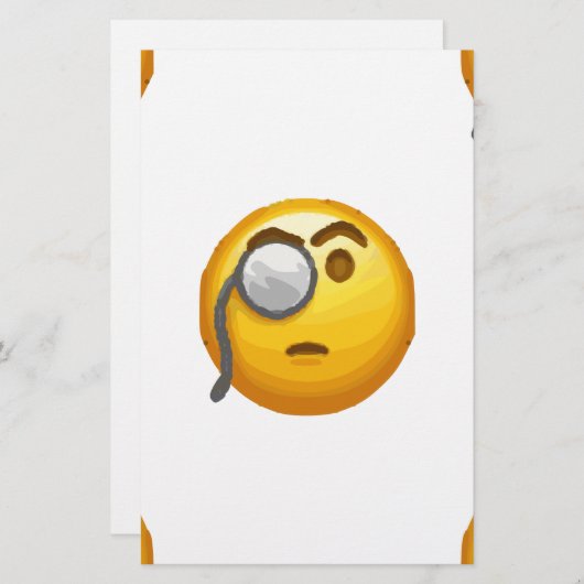 絵文字1文字 便箋 (正面/裏面)