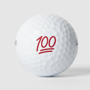 絵文字100点 ゴルフボール