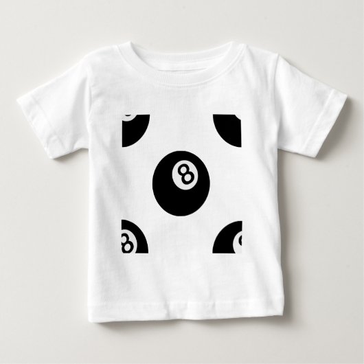 絵文字8球 ベビーTシャツ (正面)