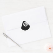 絵文字8球 三角形シール (封筒)