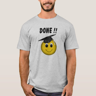 絵文字「おもしろい完了」卒業 Tシャツ