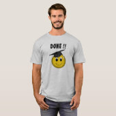 絵文字「おもしろい完了」卒業 Tシャツ (正面フル)