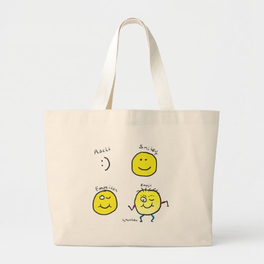 絵文字 ラージトートバッグ (正面)