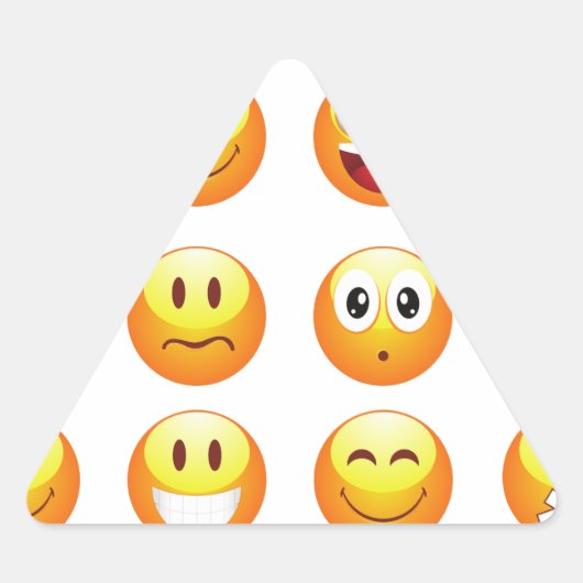 絵文字 三角形シール (正面)
