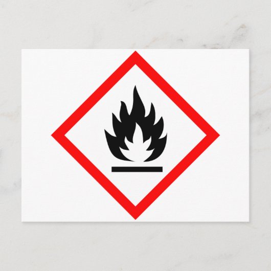 絵文字[可燃性] ポストカード (正面)