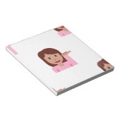 絵文字（女性） ノートパッド (アングル)