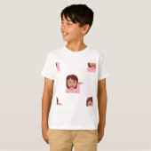 絵文字(女性) Tシャツ (正面フル)