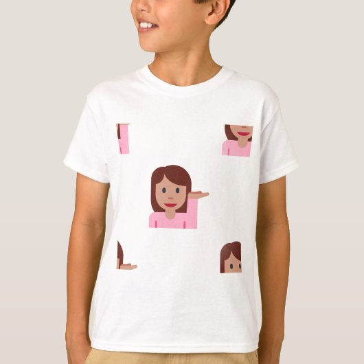 絵文字(女性) Tシャツ (正面)