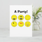 「絵文字」招待状 招待状 (スタンド正面)