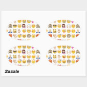 絵文字 楕円形シール (シート)