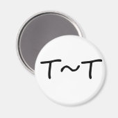 絵文字:泣き叫び マグネット (正面/裏面)