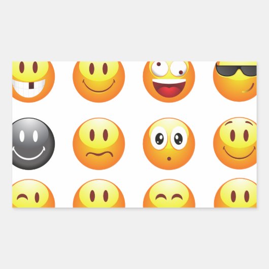 絵文字 長方形シール (正面)