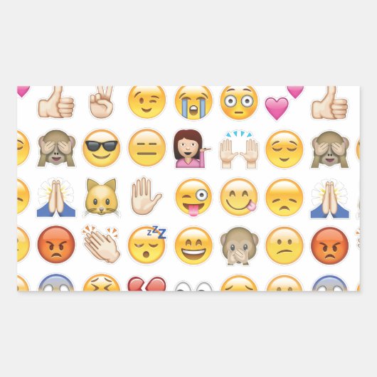 絵文字 長方形シール (正面)