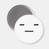 絵文字：面白くない マグネット (正面/裏面)